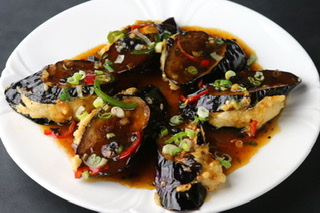 Order A13. Pan-Fried Stuffed Eggplant   煎酿茄子 food online from Feng Ze Yuan store, San Francisco on bringmethat.com