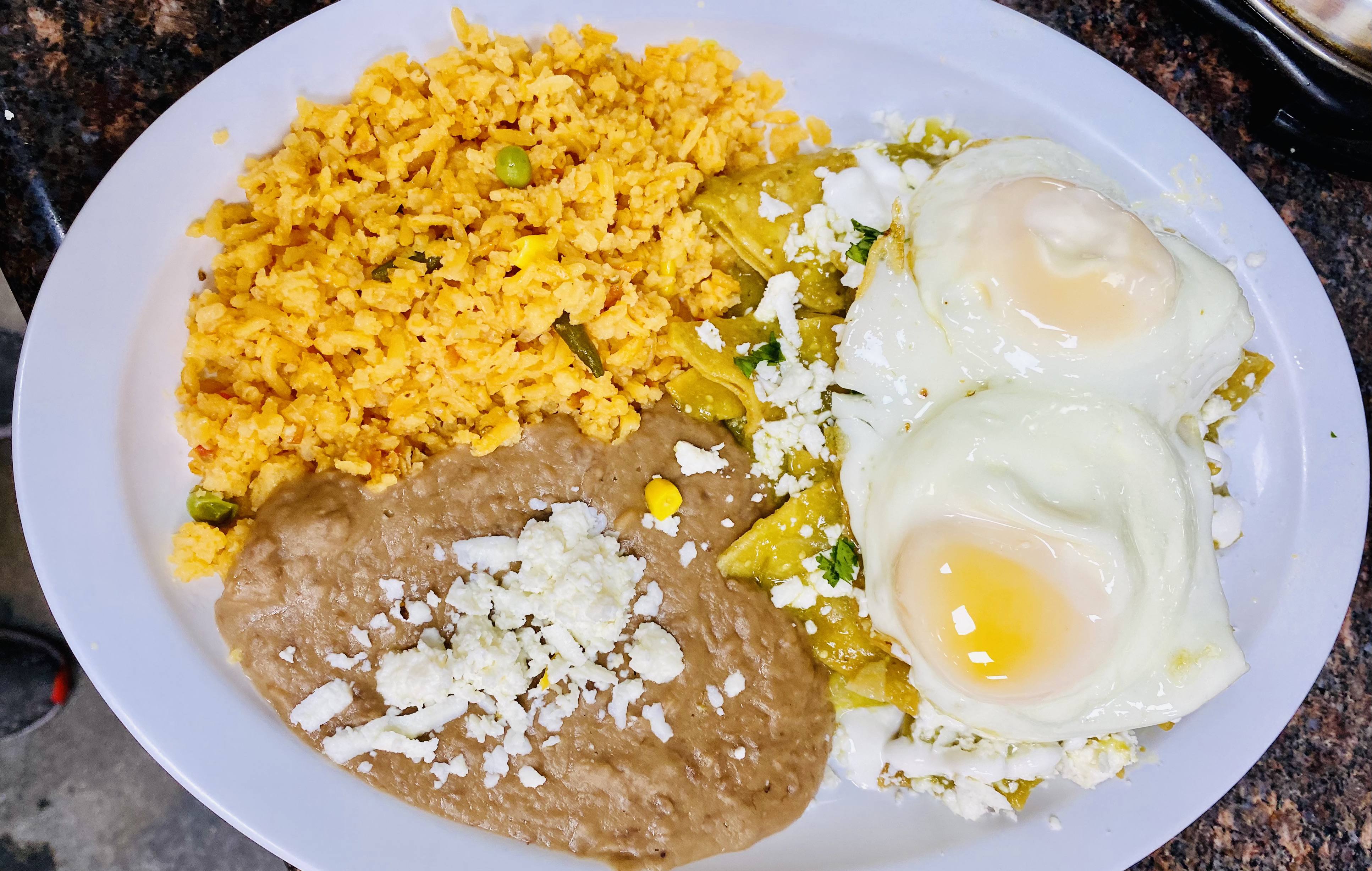 Order Chilaquiles with Eggs food online from Dona Tere Westheimer store, Houston on bringmethat.com