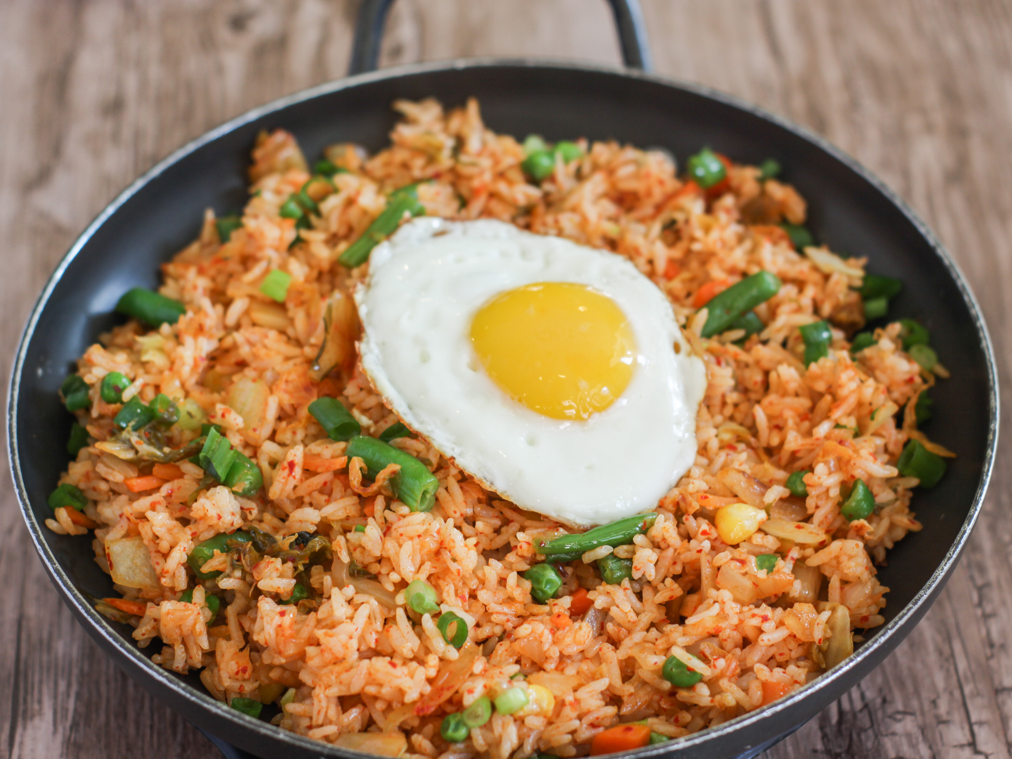Order 48. Kimchi Fried Rice food online from Spoon House store, Champaign on bringmethat.com