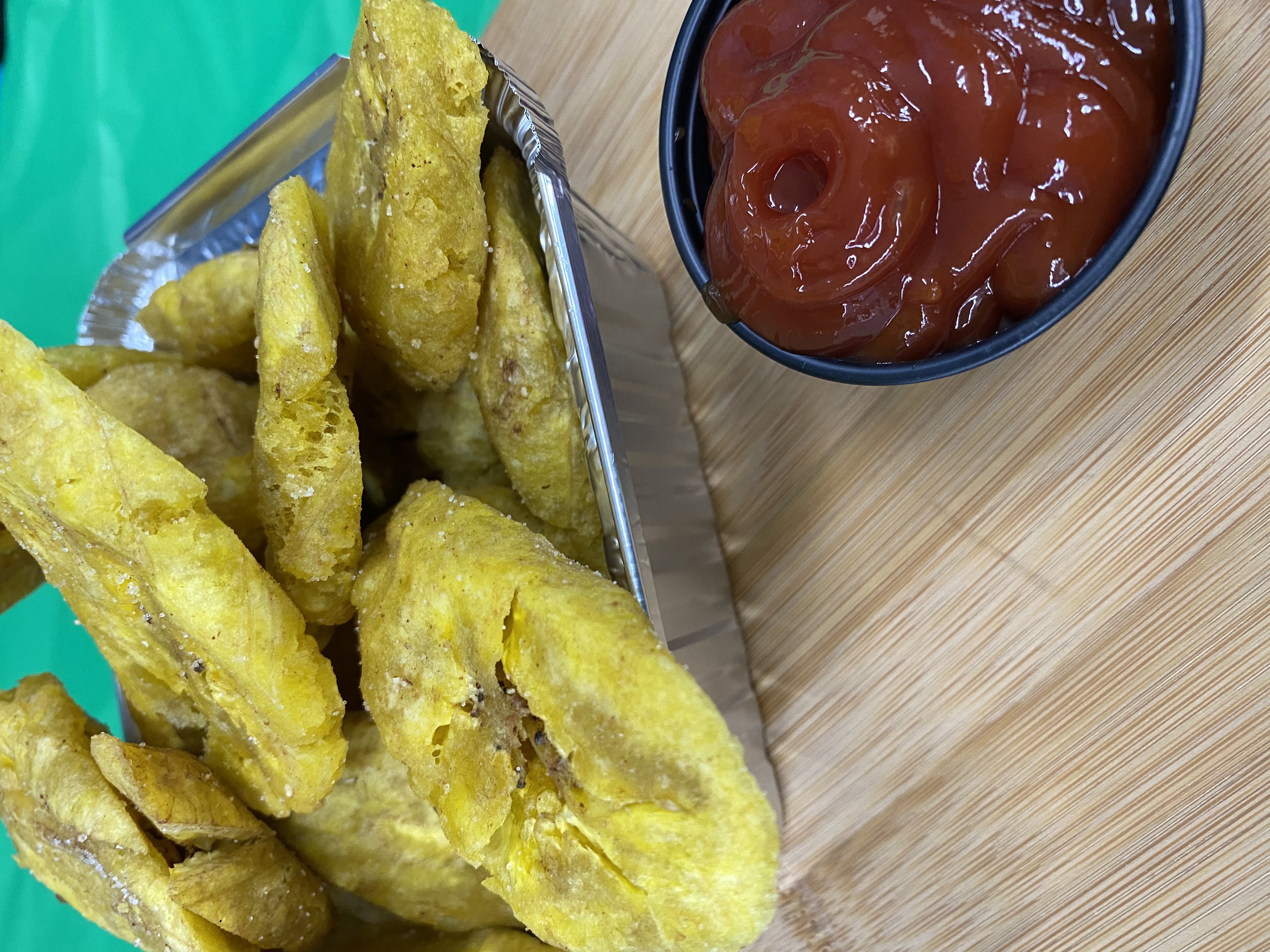 Order Green Fried Plantains food online from Los Latinos Deli store, Long Beach on bringmethat.com