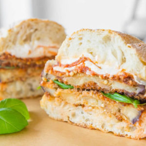 Order Eggplant Parmigiana food online from The Garlic Knot store, Littleton on bringmethat.com