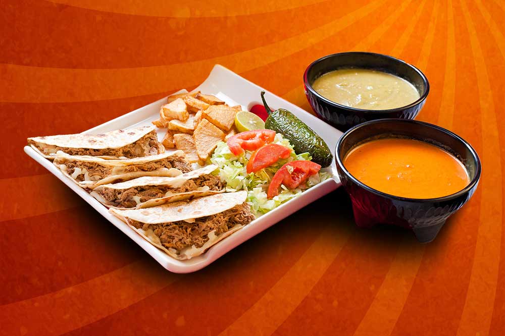 Order Tacos A La Plancha food online from 100% Antojitos Mexicanos - Mission Griffin store, Mission on bringmethat.com