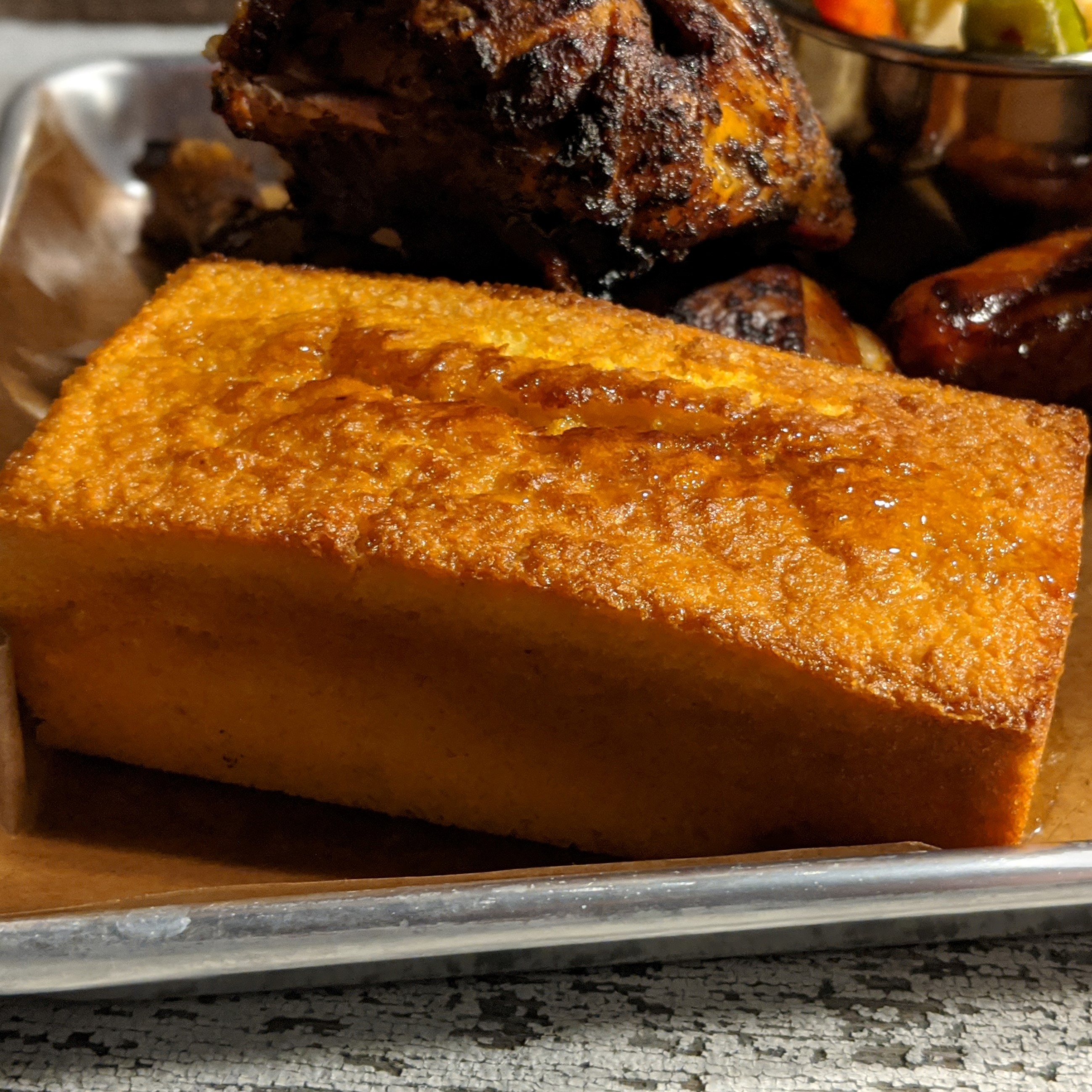 Order Cornbread food online from Old Fields Barbecue Huntington store, Huntington on bringmethat.com