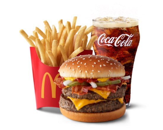 Order Double Bacon Quarter Pounder with Cheese Meal food online from McDonald's store, Morgantown on bringmethat.com