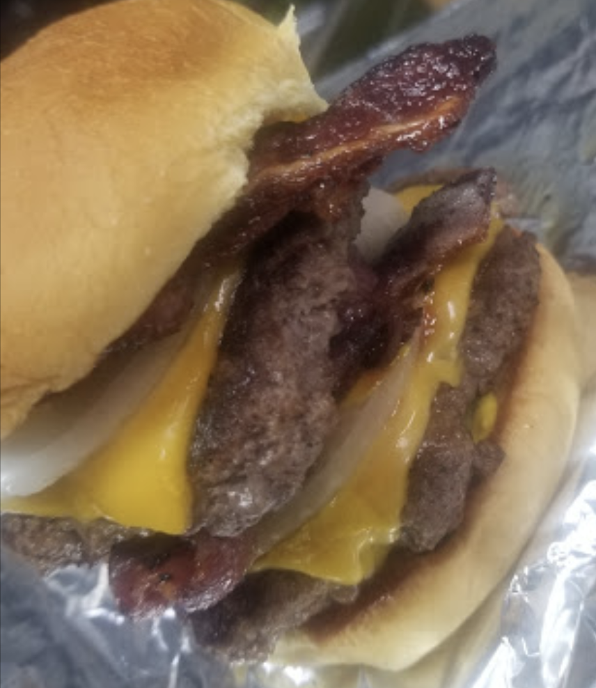Order Bacon Cheese Burger food online from Burger Time store, Detroit on bringmethat.com
