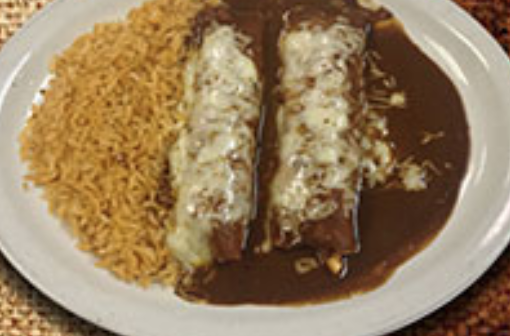 Order Enchiladas de Mole food online from Two Amigos store, Houston on bringmethat.com