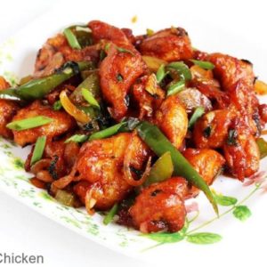 Order 11. Chilli Chicken+Naan food online from Taj Restaurant store, Warren on bringmethat.com