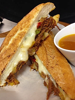 Order Ropa Vieja Sandwich food online from The Latin Pig store, Plano on bringmethat.com
