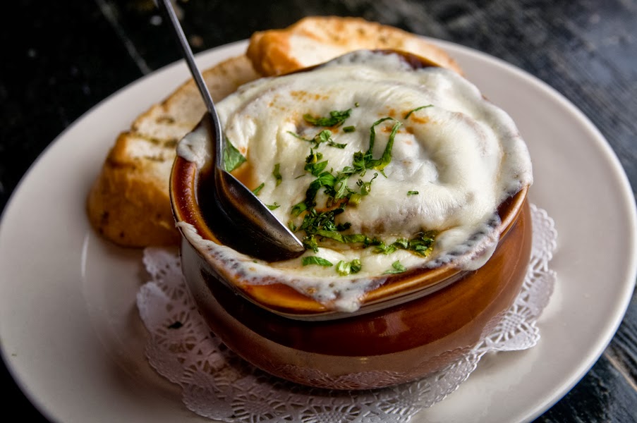 Order French Onion Crock food online from Houndstooth Pub store, New York on bringmethat.com
