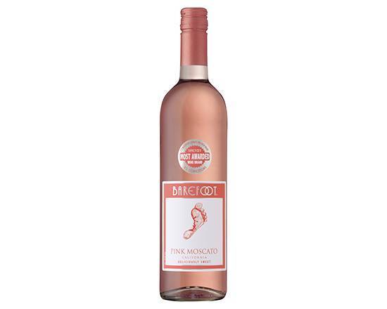 Order Barefoot Cellars Pink Moscato, 750mL blush wine (9.0% ABV) food online from Signal Liquor store, Signal Hill on bringmethat.com