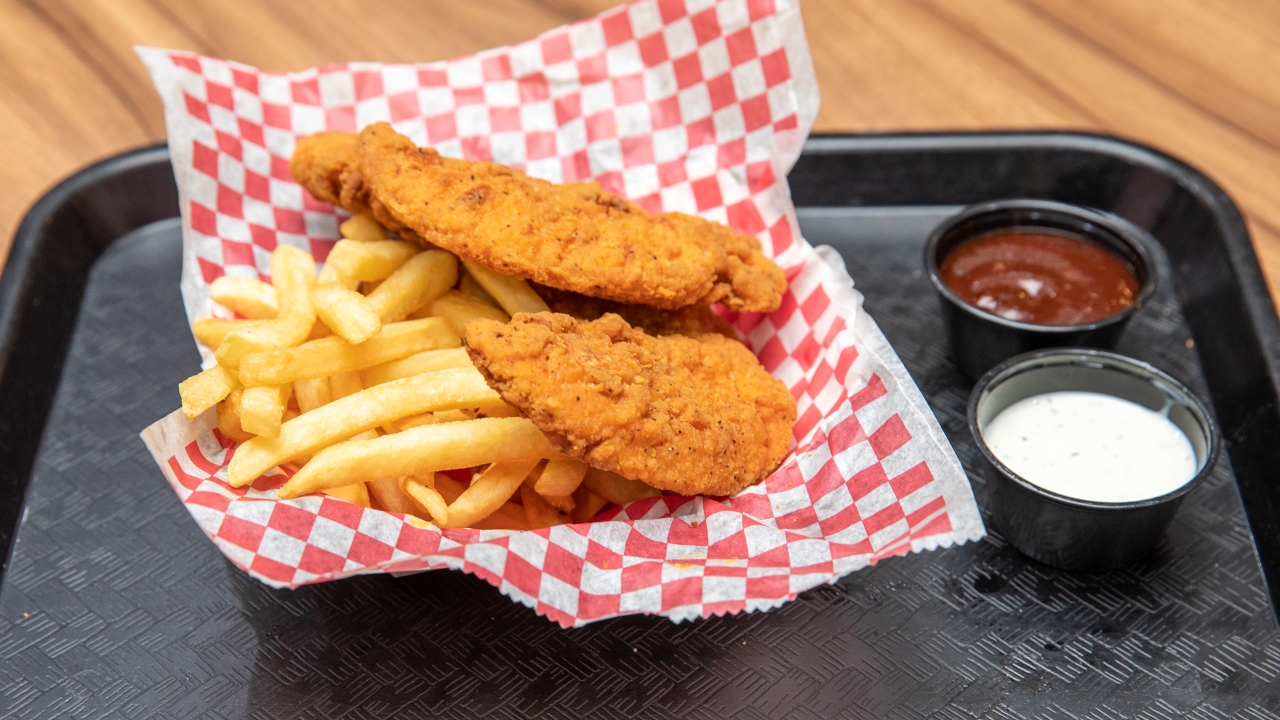 Order Kids Chicken Fingers (3pc) food online from Michael Grill & Salad Bar store, Highland Park on bringmethat.com