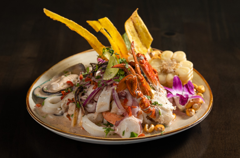 Order Mariscos Ceviche food online from Inca Gaucho Restaurant store, White Plains on bringmethat.com