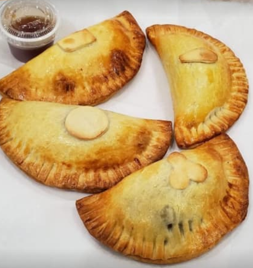Order One dozen empanadas (to bake home) + one pint pepper jelly food online from Bistro 6050 store, Chicago on bringmethat.com