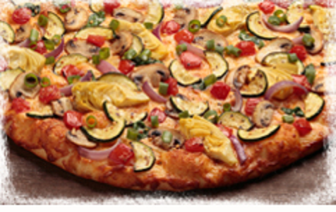 Order Gourmet Veggie Pizza food online from Round Table Pizza store, Poway on bringmethat.com