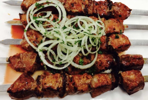 Order Veal Liver Shish Kebab BBQ food online from Cafe Gourmand store, Staten Island on bringmethat.com