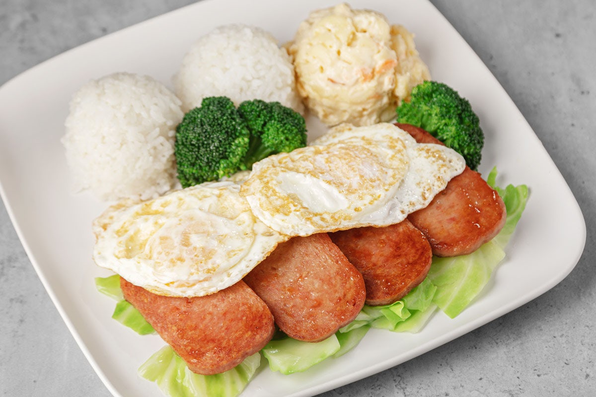 Order Grilled Spam & Eggs food online from Ono Hawaiian Bbq store, Corona on bringmethat.com