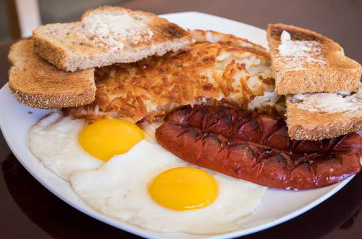 Order 2 Eggs with Meat food online from Emil Burger & Breakfast store, Oakland on bringmethat.com
