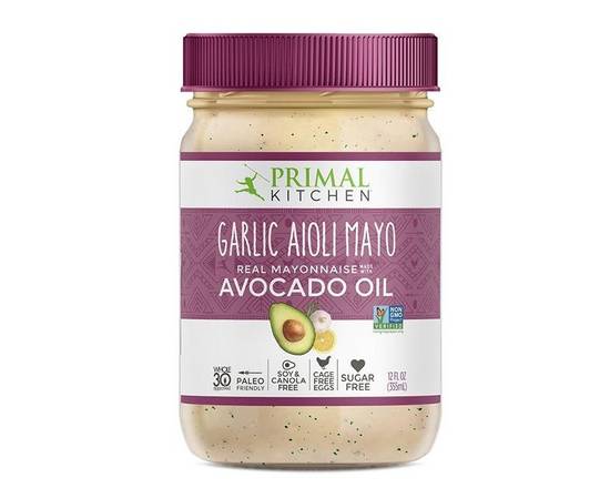 Order Primal Kitchen Garlic Aioli  Mayo with Avocado Oil food online from Bel Clift Market store, SF on bringmethat.com
