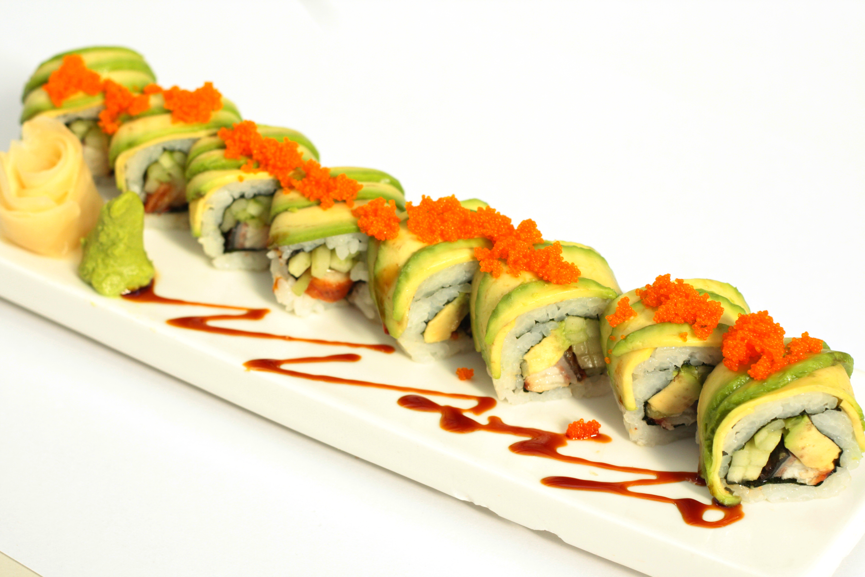 Order H12. Dragon Roll food online from Kuishibo store, San Francisco on bringmethat.com