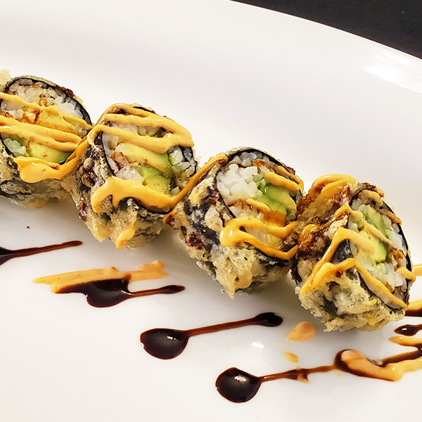 Order Avocado Crunch Roll food online from Ichiban Sushi & Bar store, Canyon Country on bringmethat.com