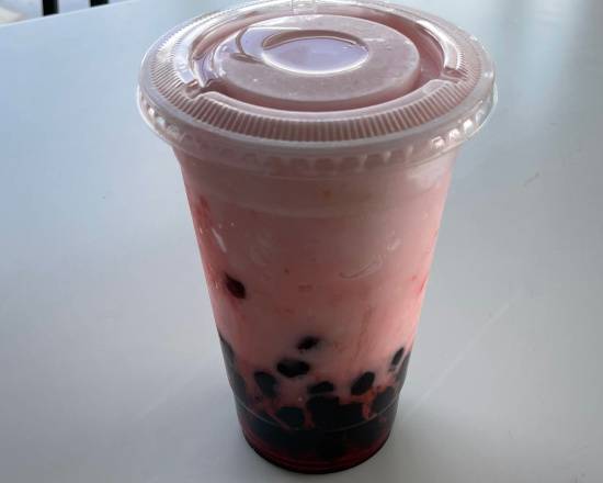 Order Dragonfruit Strawberry Milk Tea food online from Top Grill store, San Jacinto on bringmethat.com