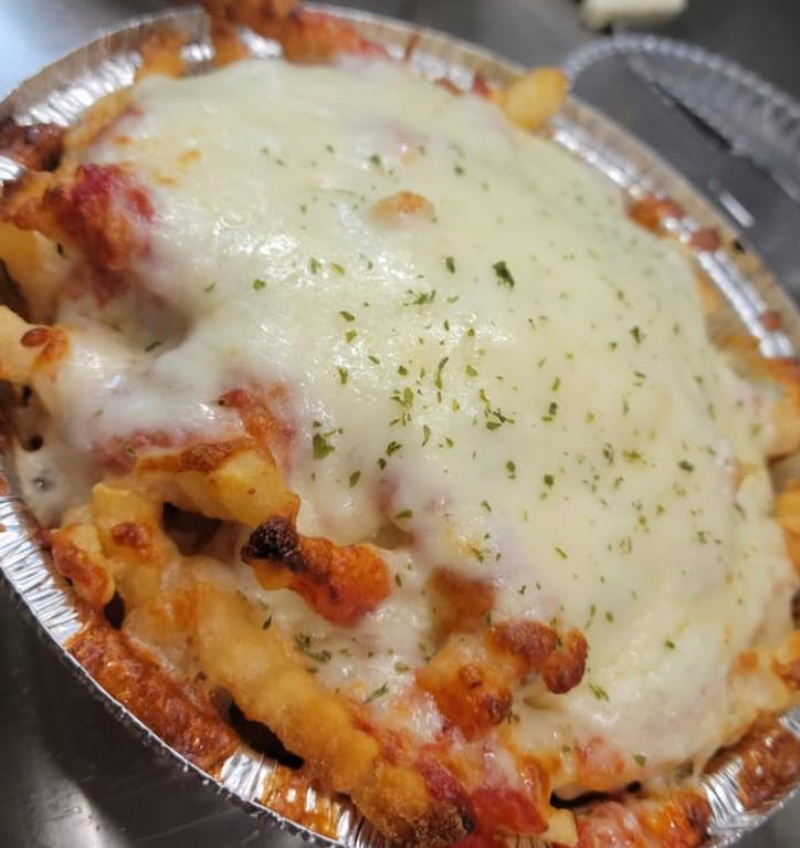 Order Pizza Fries - Appetizer food online from Buffalo House store, Philadelphia on bringmethat.com