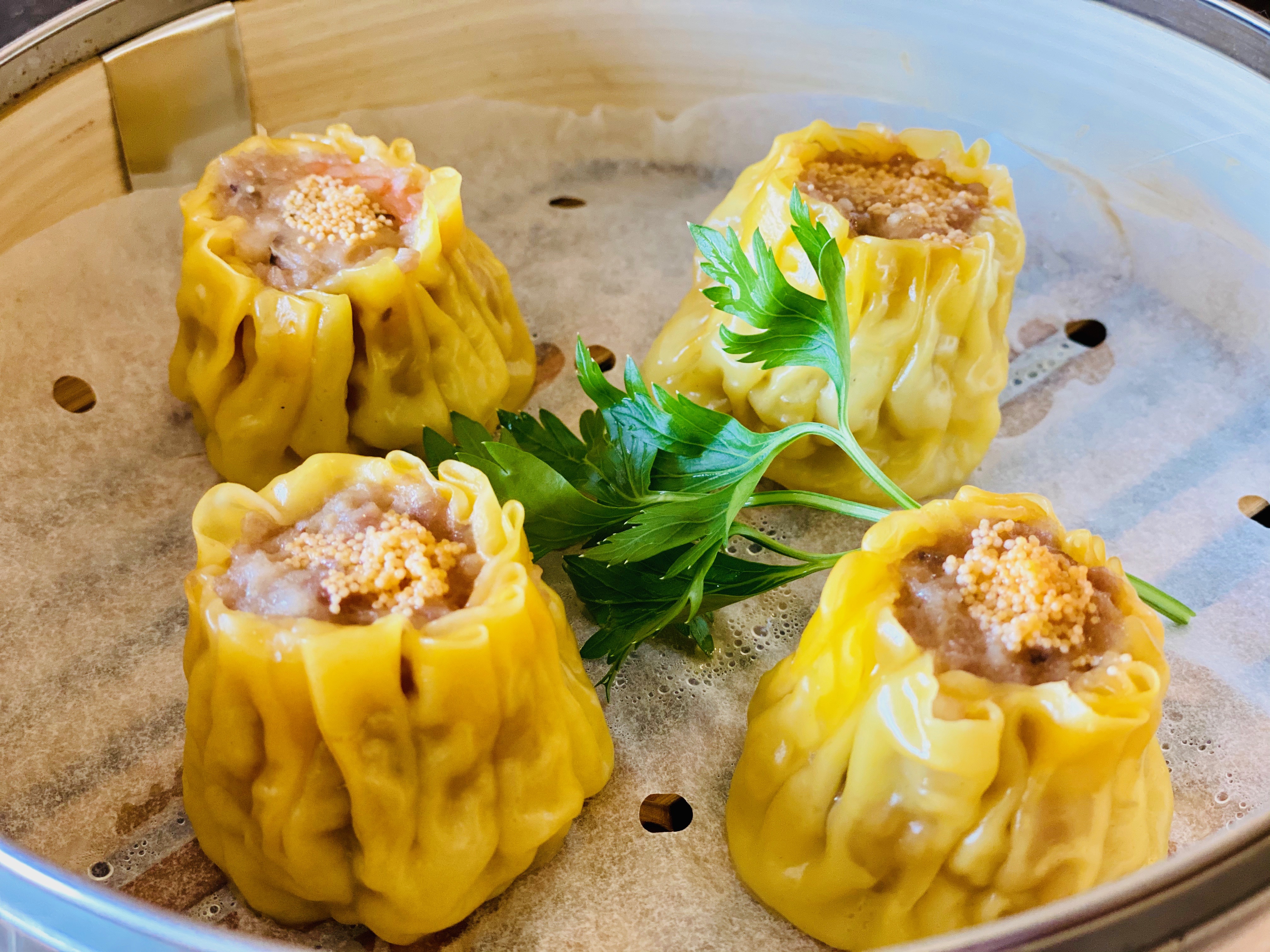 Order Steamed Shumai with Pork and Shrimp -4pcs food online from The Bund store, Forest Hills on bringmethat.com