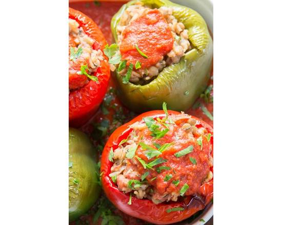 Order Stuffed Peppers & Tomatoes food online from It's Greek to Us store, Marietta on bringmethat.com