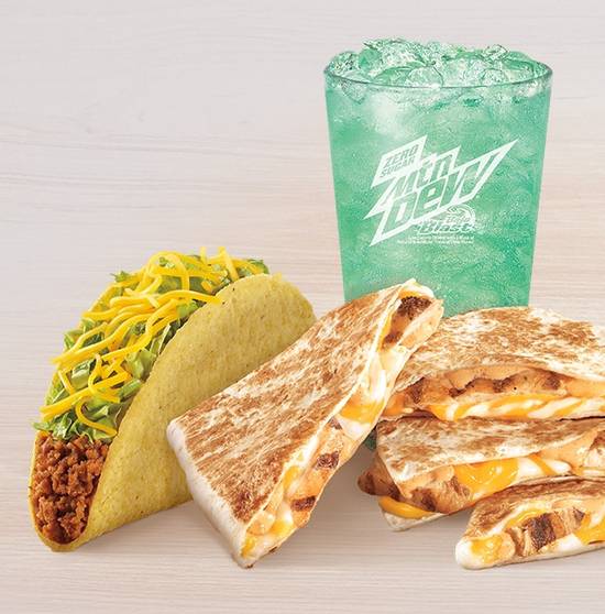 Order Chicken Quesadilla Combo food online from Taco Bell store, Bakersfield on bringmethat.com