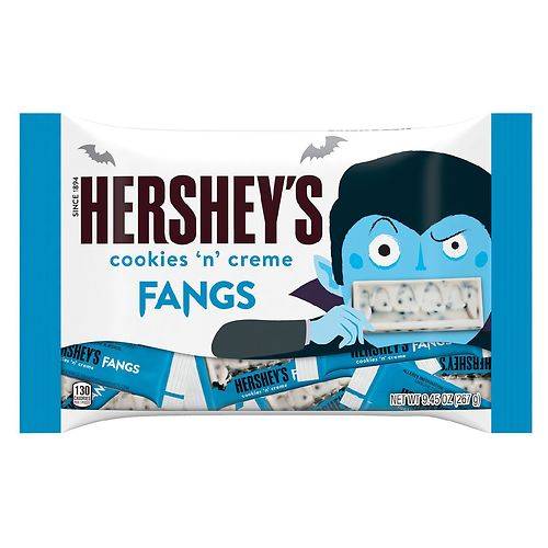 Order Hershey's Fangs, Snack Size Candy Bars, Halloween, Small Bag Cookies 'n' Creme - 9.45 oz food online from Walgreens store, MILTON on bringmethat.com