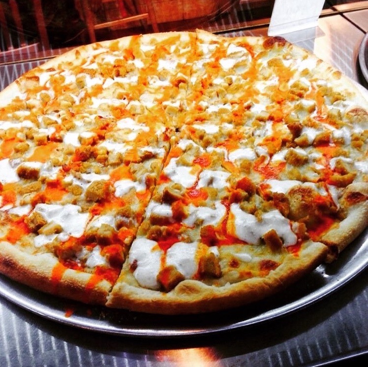 Order Spicy Buffalo Pizza food online from Not Ray's Pizza store, Brooklyn on bringmethat.com