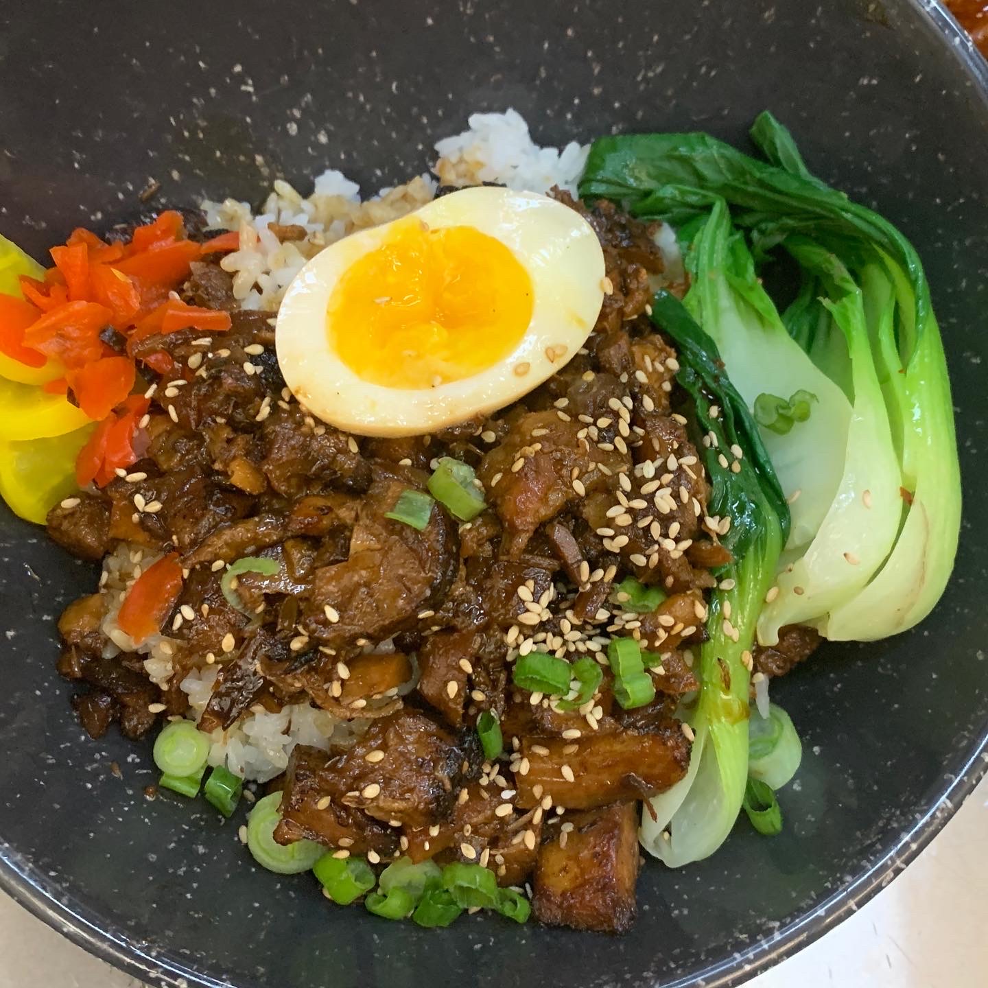 Order Chashu Pork Rice Bowl food online from Umai Ramen & Rice Bowl store, Herndon on bringmethat.com