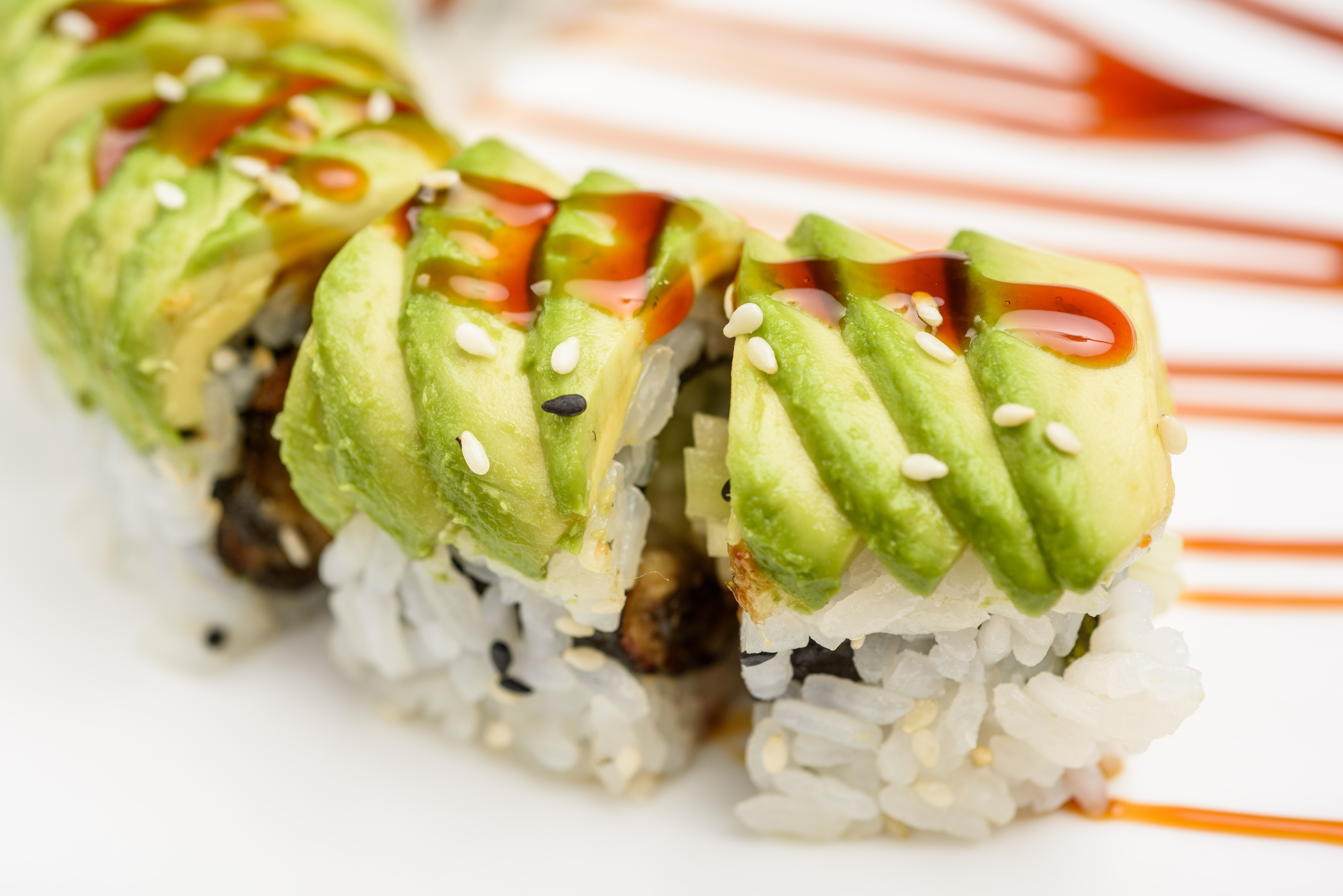 Order Dragon Roll food online from Ling Sushi store, Topeka on bringmethat.com