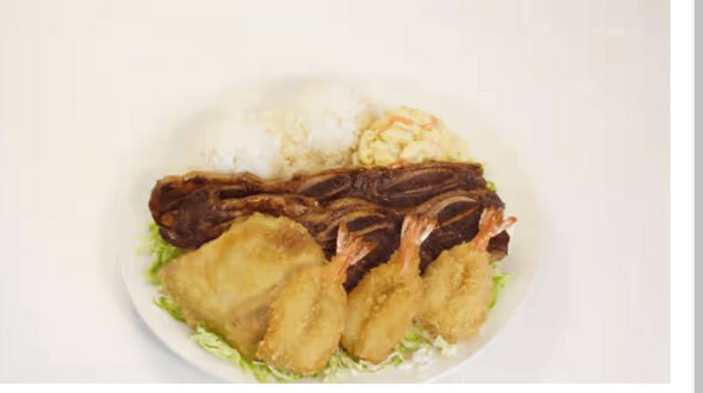 Order Seafood Combo food online from L&L Hawaiian Barbecue store, Tracy on bringmethat.com