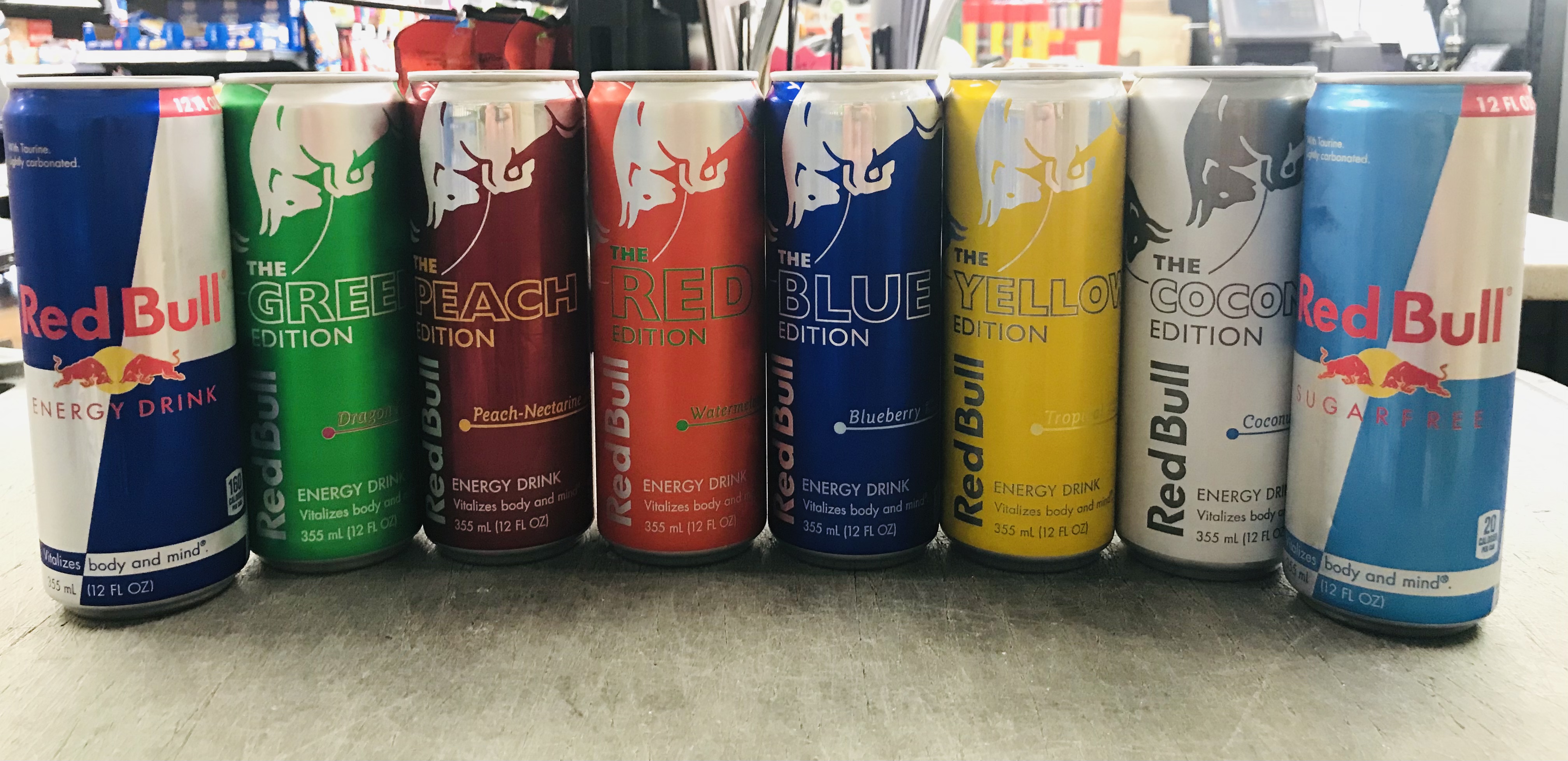 Order Red Bull Orignal 12 oz “pick any flavor in description ” food online from The Ice Cream Shop store, Providence on bringmethat.com