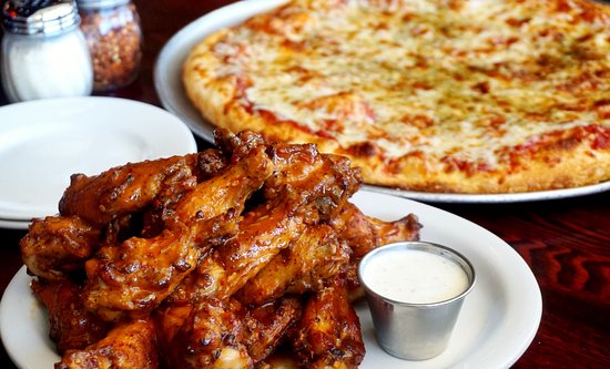 Order 1 Large Cheese Pizza, 10 Wings & Garlic Knots Special food online from Dino's store, Albany on bringmethat.com