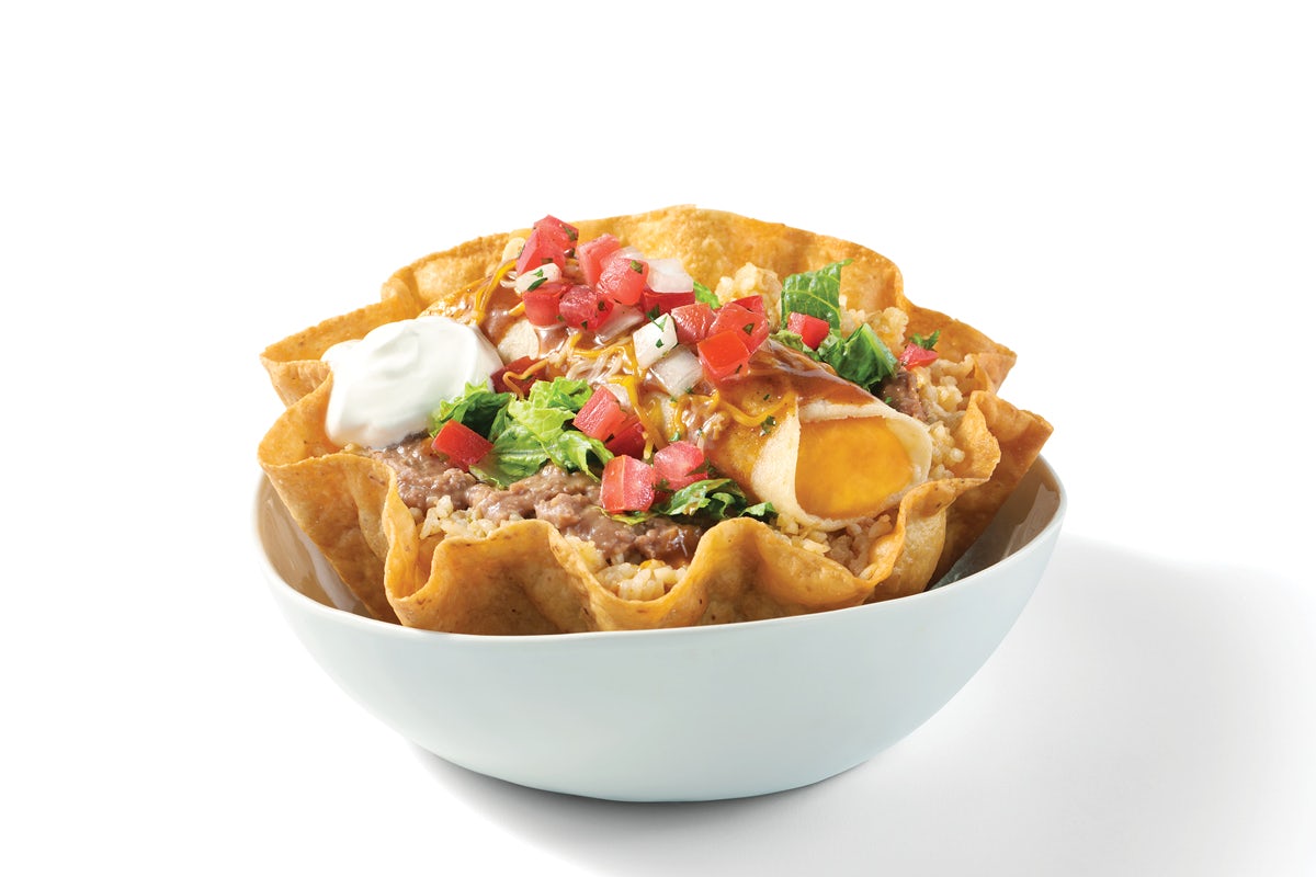 Order Cheese Enchilada Bowl food online from Taco Cabana 20106 store, Hollywood Park on bringmethat.com