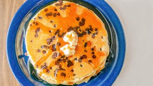 Order Three Chocolate Chip Pancakes food online from Persy's Place store, Rumford on bringmethat.com