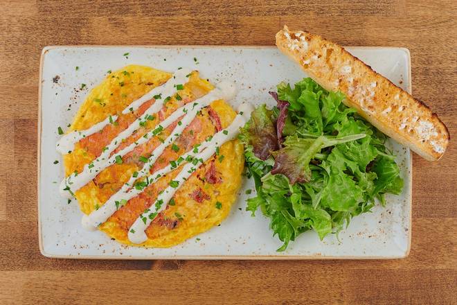 Order Smoked Salmon & Roasted Vegetable Frittata food online from First Watch store, San Antonio on bringmethat.com