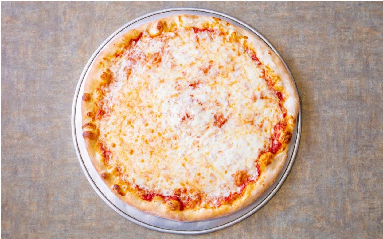 Order Plain Cheese Pizza food online from Pizza Station store, Vernon on bringmethat.com