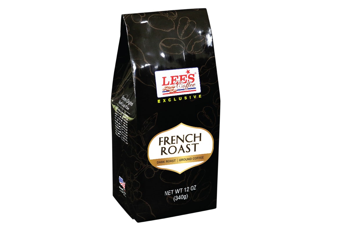 Order French Roast Whole Bean Coffee 12oz food online from Lee Sandwiches store, Peoria on bringmethat.com