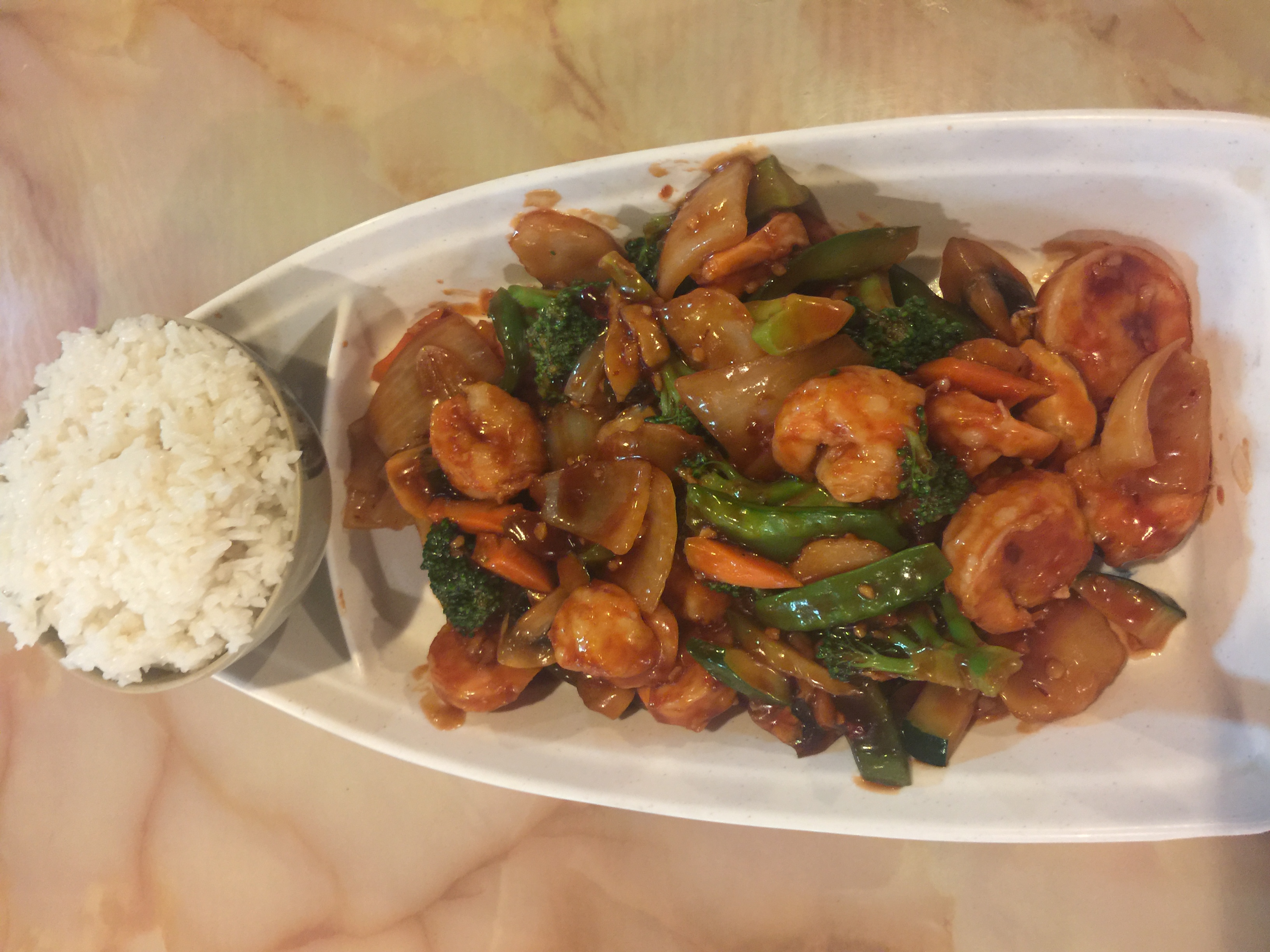 Order Shrimp w. Garlic Sauce food online from CHINA CAFE store, Moline on bringmethat.com