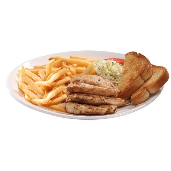 Order 4 Grilled Chicken Tender Platter food online from Hwy 55 Burgers, Shakes & Fries store, Morganton on bringmethat.com