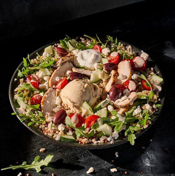 Order Mediterranean Bowl With Chicken food online from Panera Bread store, Alliance on bringmethat.com