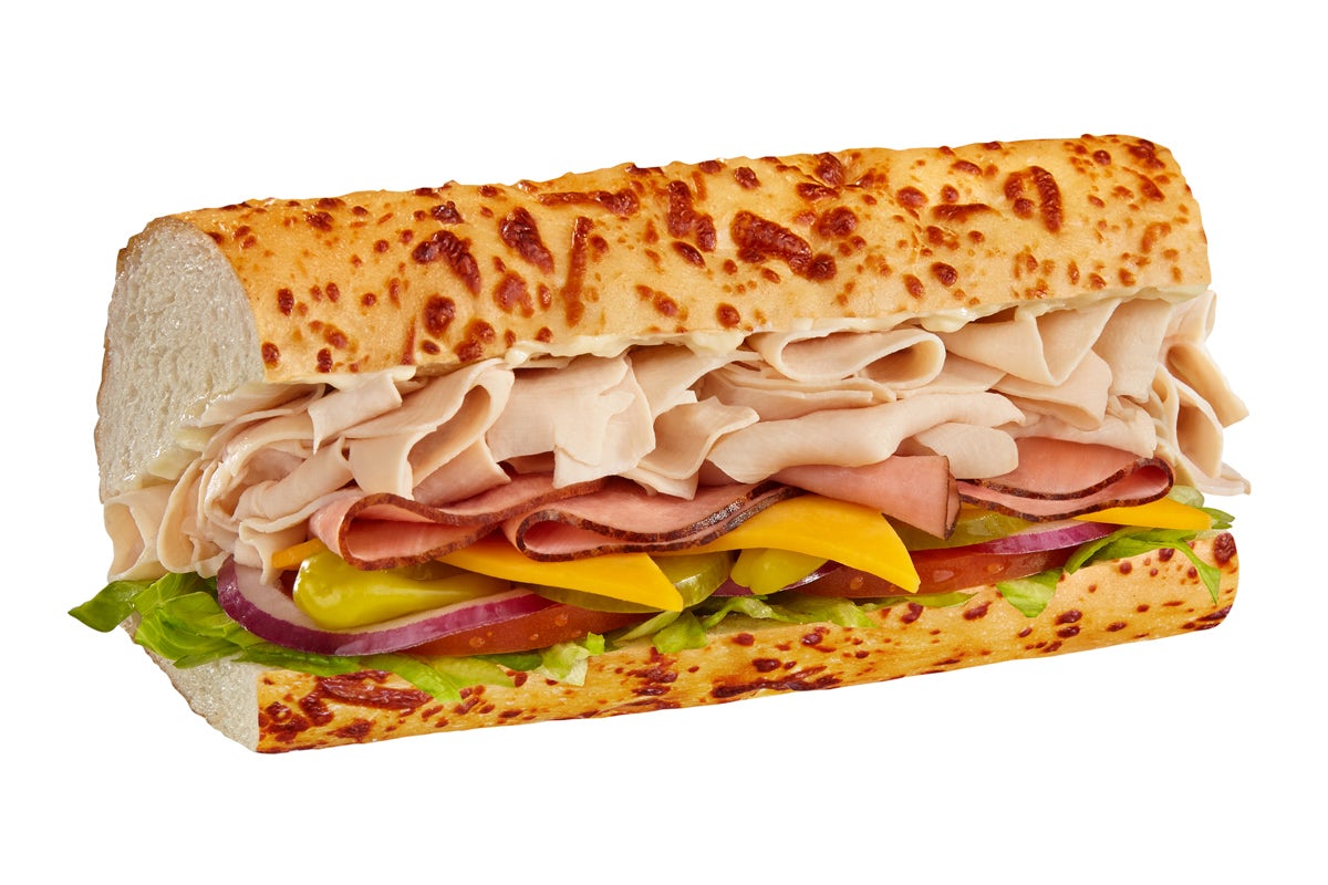 Order #26 Turkey, Ham & Cheddar food online from TOGO'S Sandwiches store, Santa Cruz on bringmethat.com