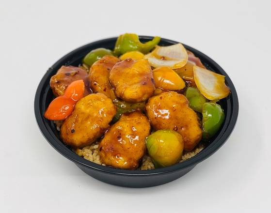 Order General Tso Chicken Bowl food online from Kanji Sushi Hibachi store, Summerville on bringmethat.com