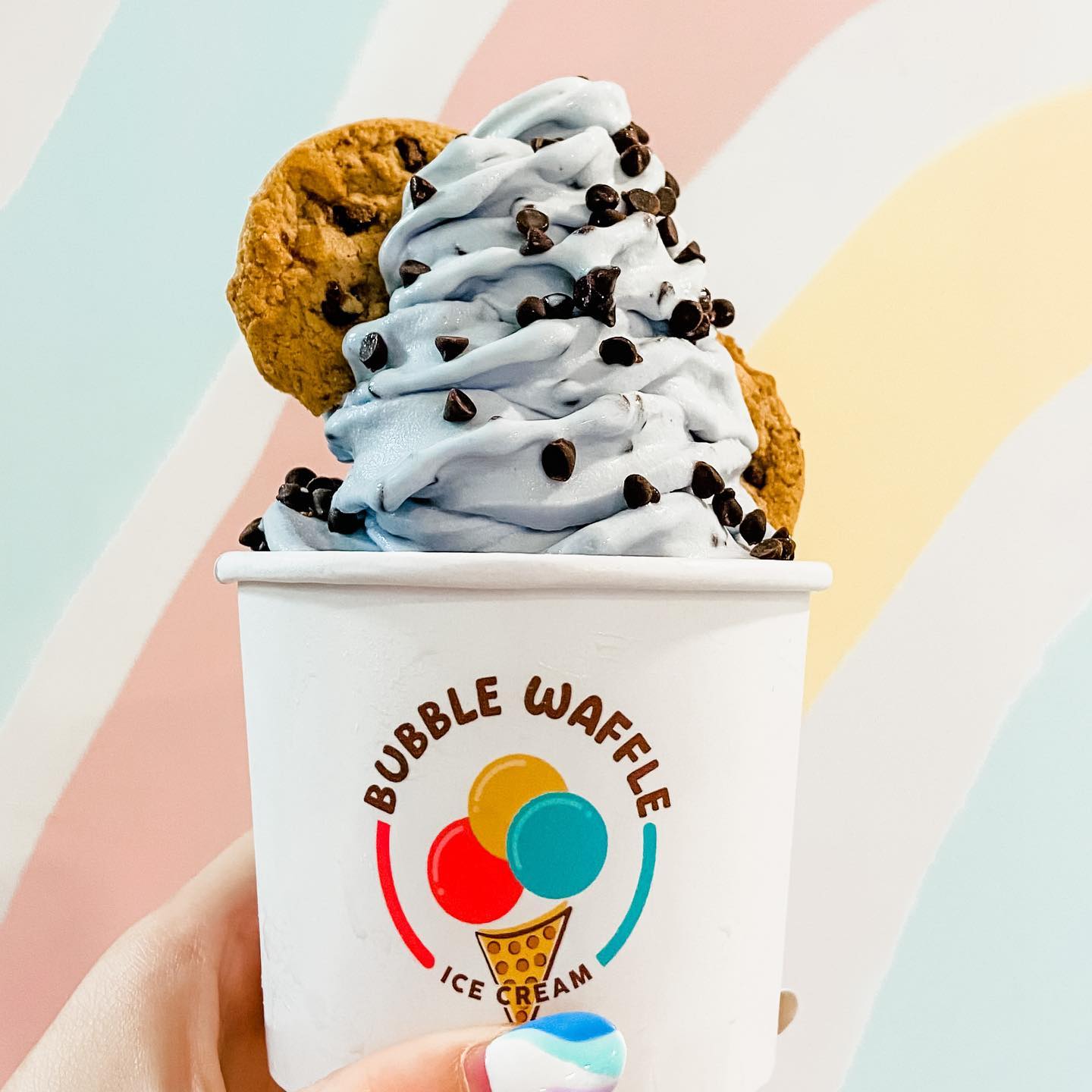Order SOFT MIXED ICE CREAM IN A CUP food online from Bubble Waffle Ice Cream store, Smithtown on bringmethat.com