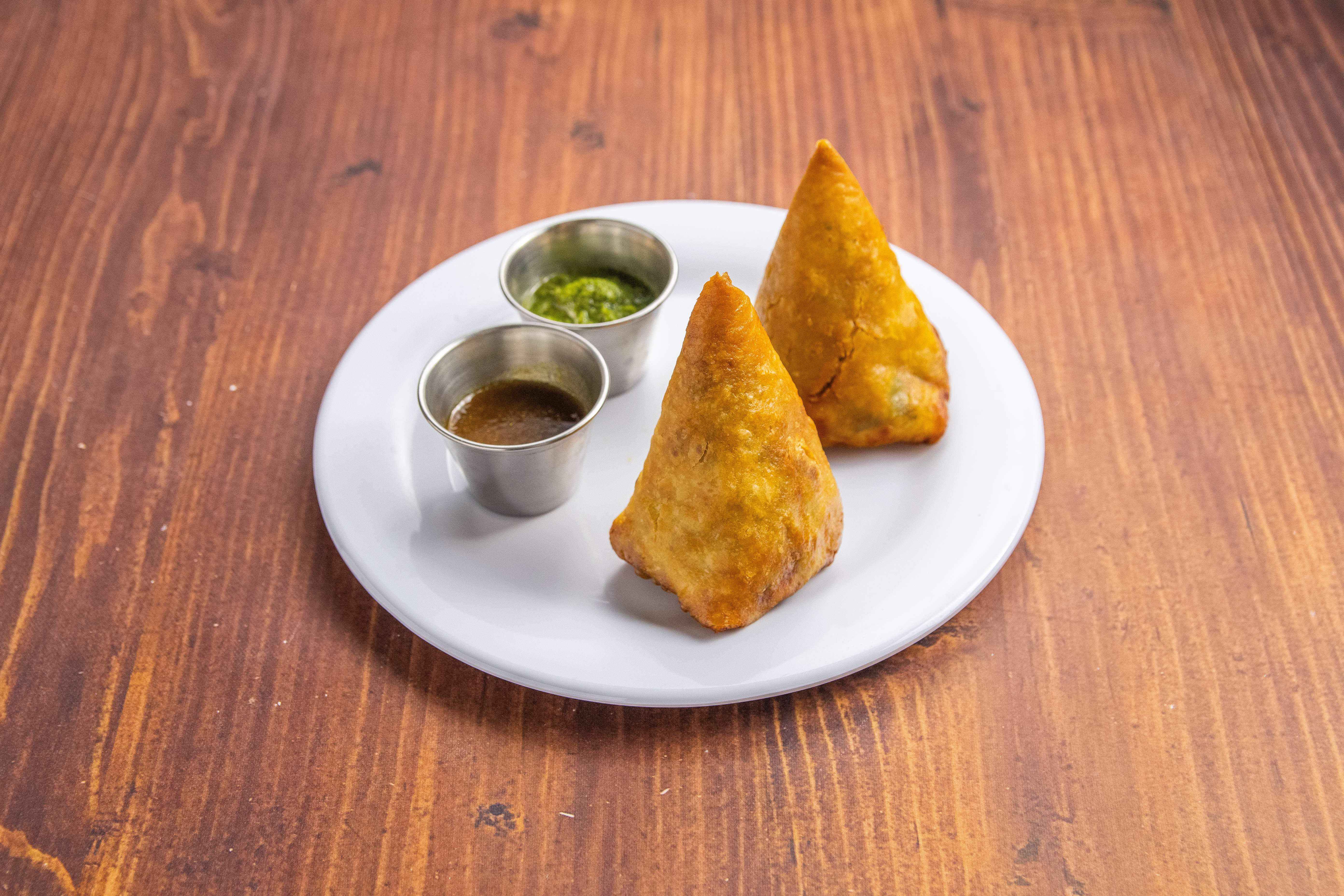 Order 7. Veggie Samosa food online from The India Cafe store, Costa Mesa on bringmethat.com