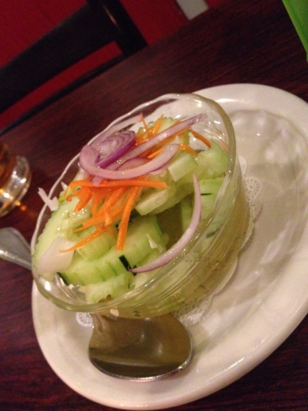 Order Cucumber Salad food online from Yum Thai Restaurant store, Forest Park on bringmethat.com
