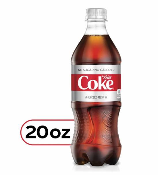 Order DIET COKE 20 oz BOTTLE food online from Canyons Fresh Grill store, Canton on bringmethat.com